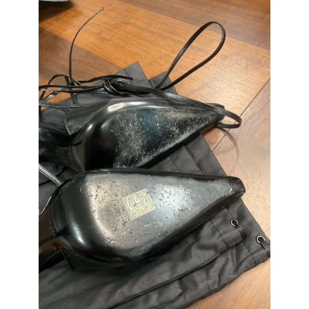 SAINT LAURENT Oxalis Pumps in Noir Black 40 10 With Box Womens High Heels - Picture 10 of 16